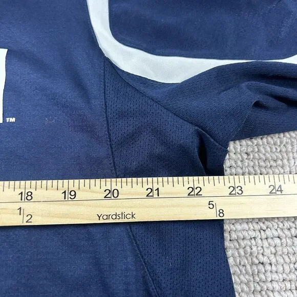 Notre Dame Fighting Irish Football Mens Medium Adidas Team Shirt Climacool Y2K - Picture 6 of 9